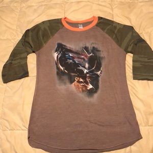 Camo Baseball Tee